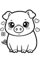 Piglet Smiles and Heart Hugs