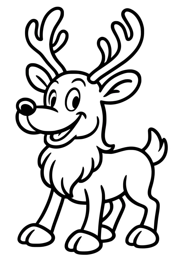 Sprightly Elk With Wiggly Antlers