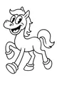 Happy Horse Marches Through The Meadow