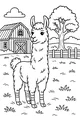 Fluffy Llama Visits the Barnyard