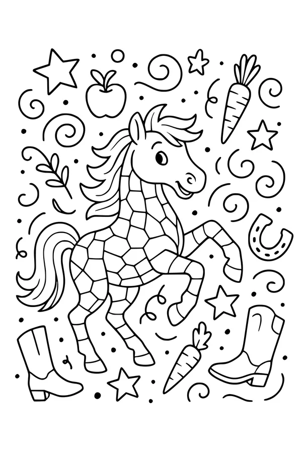 Fancy Pony Dancing with Treats and Boots