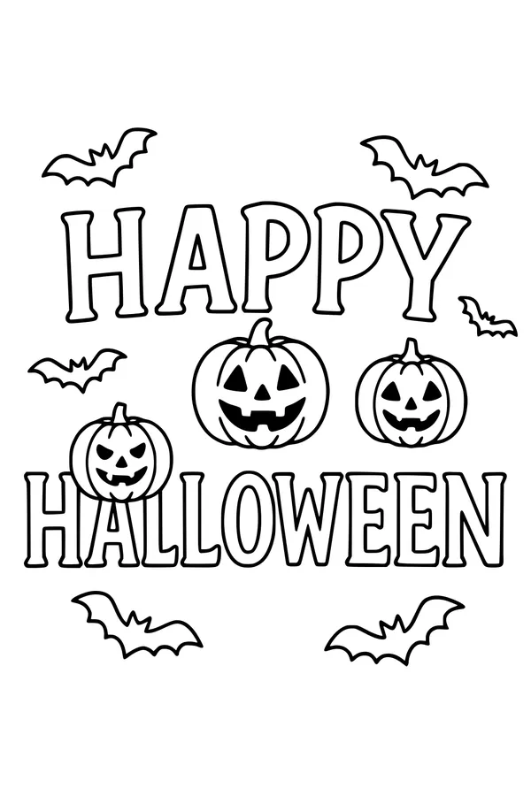 Pumpkin Grins and Fluttering Bats