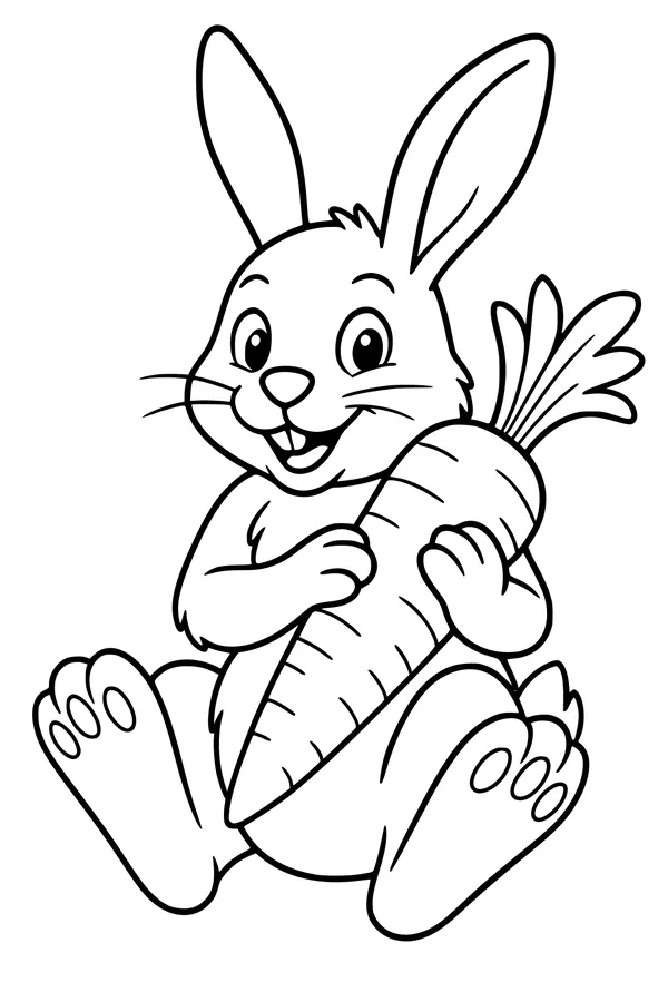 Happy Hare and His Giant Carrot
