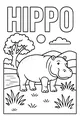 Sunny Morning With a Happy Hippo