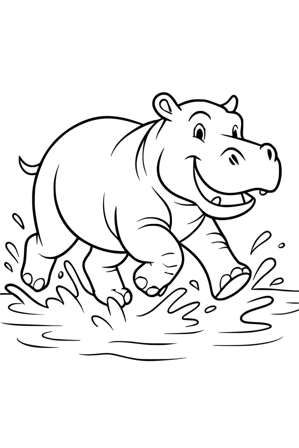 Happy Hippo Bathtime Splash