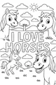 Sunny Day With Happy Horses