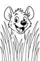 Spotted Friend Smiles in the Tall Grass