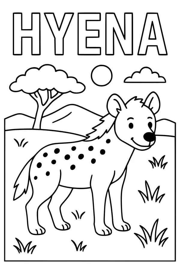 Spotted Hyena Takes a Sunny Stroll