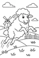 Springy Sheep Jumps the Meadow Fence