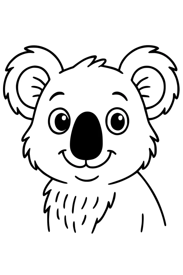 Koala Smiles Under the Gum Trees