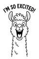Lively Llama’s Happy Grin