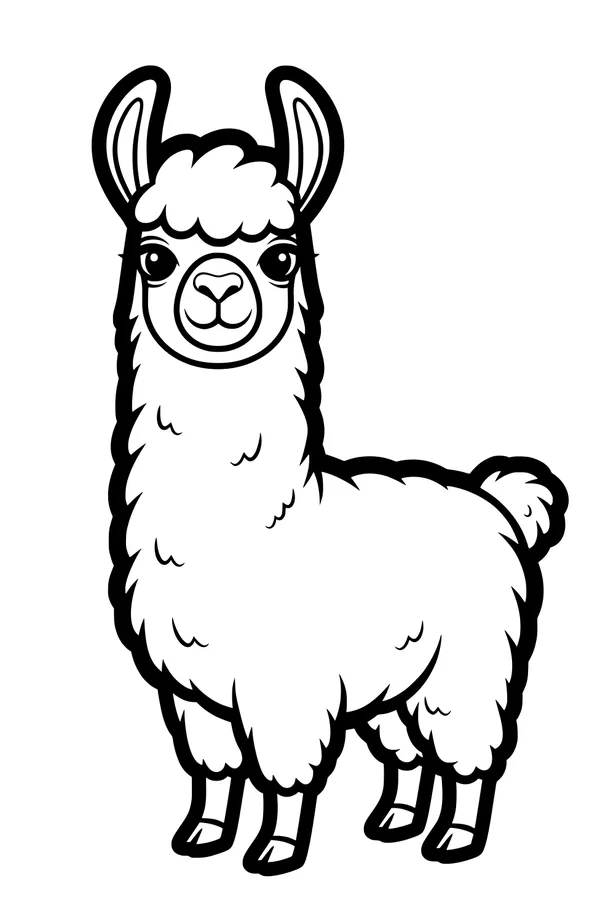 Fluffy Llama on Parade