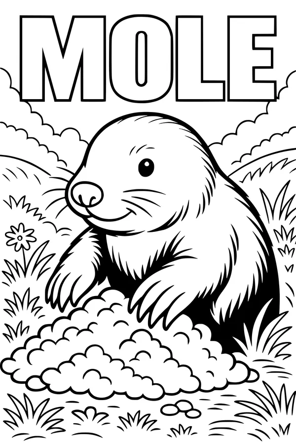 Mole Pops Up in the Meadow