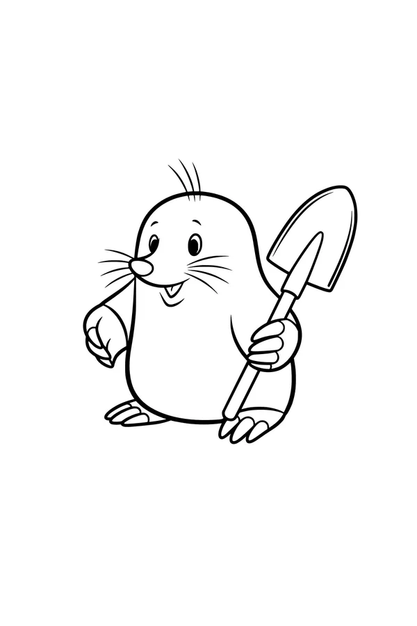Milo the Happy Mole Starts Digging