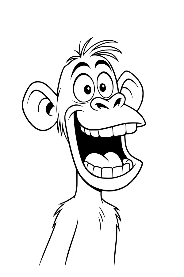 Big-Eared Monkey With a Cheeky Grin