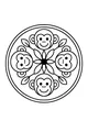 Monkey Faces in the Jungle Circle