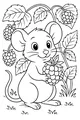 Berry Snack for a Cheery Mouse