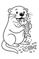 Snack Time for the Hungry Otter