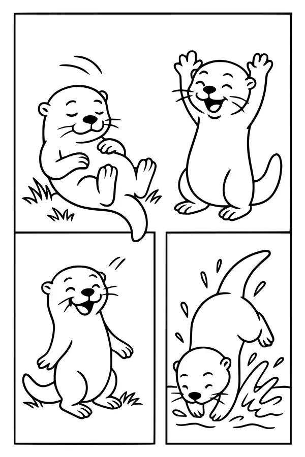 Otter Giggles and Splashes All Day