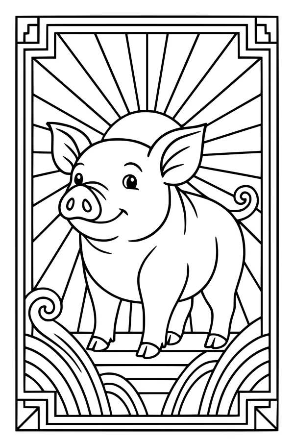 Sunrise Surprise with Penny the Pig