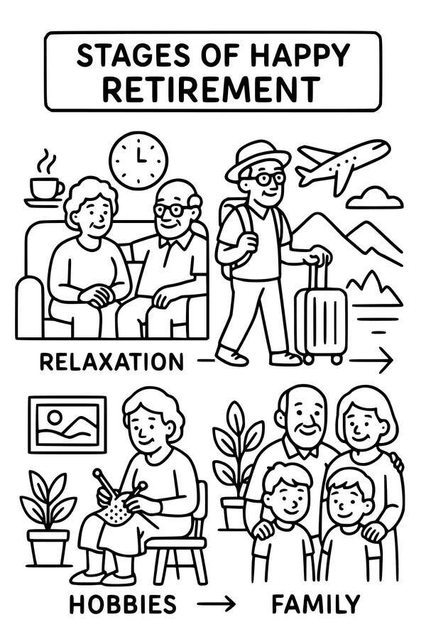 Happy Retired Days With Grandma and Grandpa