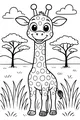 Giggles the Spotted Giraffe in the Grass