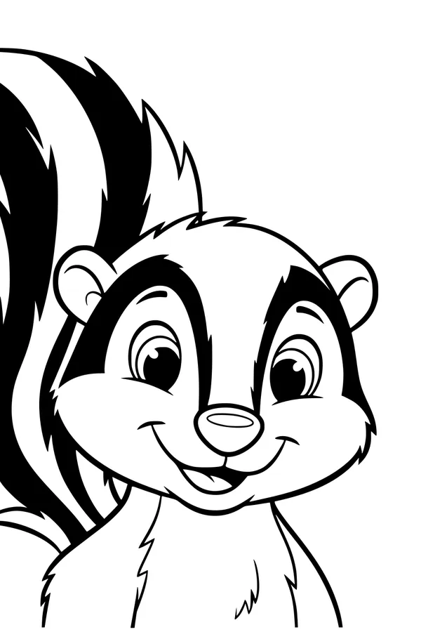Sunny Day With a Smiling Skunk