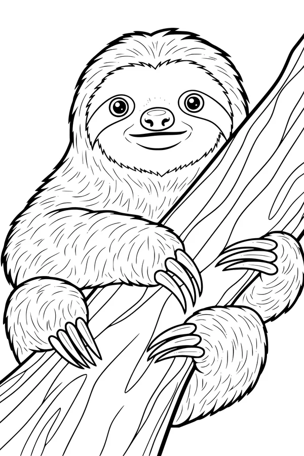 Sunny Day Hangout With a Fluffy Sloth