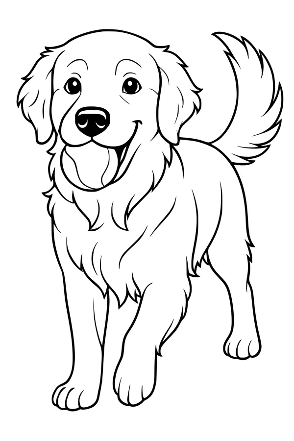 Sunny Pup with a Wagging Tail