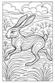 Hare Dashes Through the Meadow Breeze