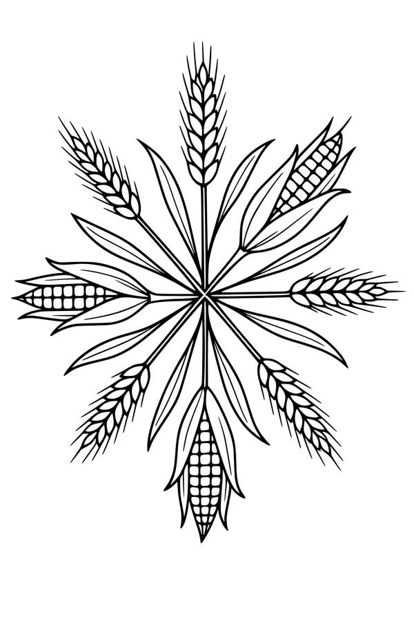 Harvest Star of Corn and Wheat