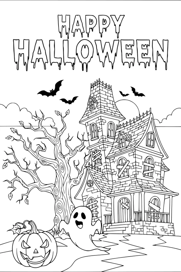 Ghost Greeting at the Haunted House