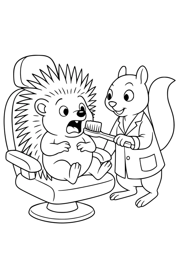 Hedgehog’s Big Toothbrush Surprise