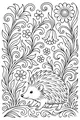Hedgehog’s Garden Walk Among Wildflowers