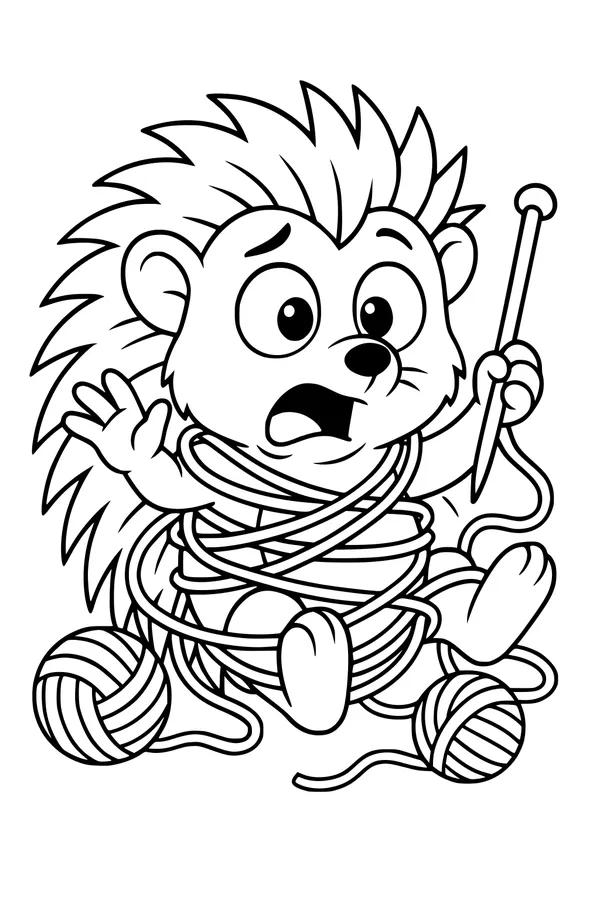 Yarn Trouble for Hazel the Hedgehog