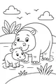 Sunny Day at the Hippo Pond