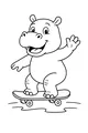 Hugo the Hippo Glides Down the Path