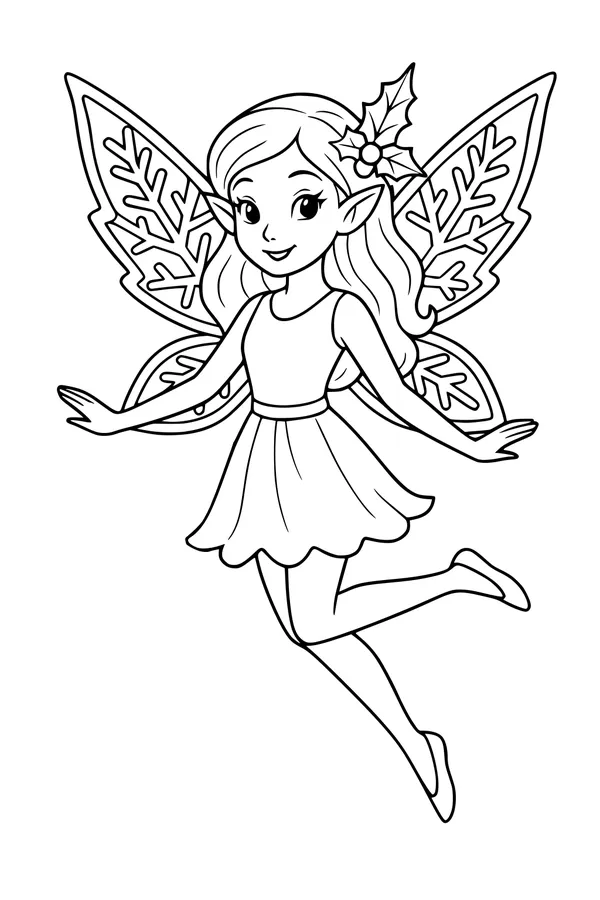 Holly-Winged Forest Fairy