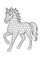 Galloping Horse with Magic Honeycomb Coat