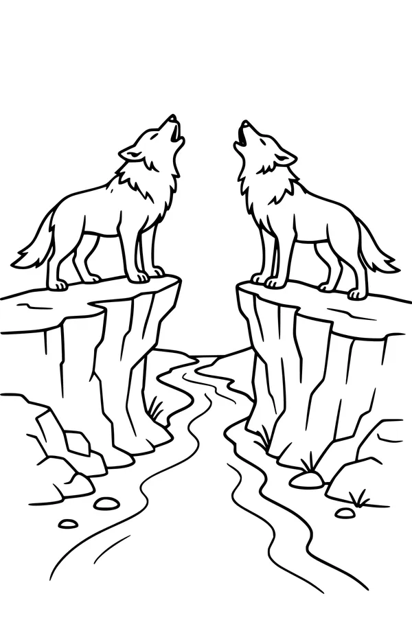 Song Across the Canyon Wolves
