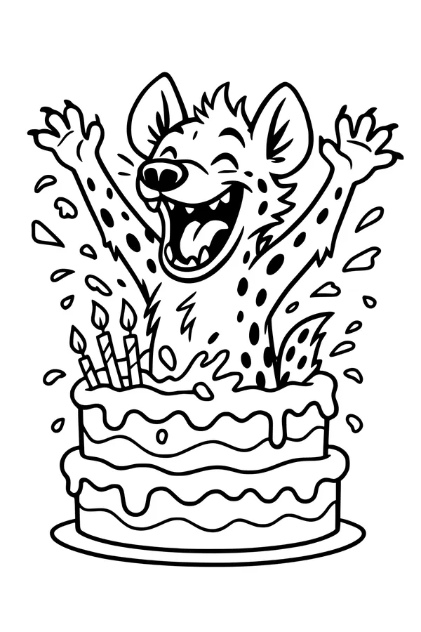 Hyena’s Giggle Surprise Cake Bash
