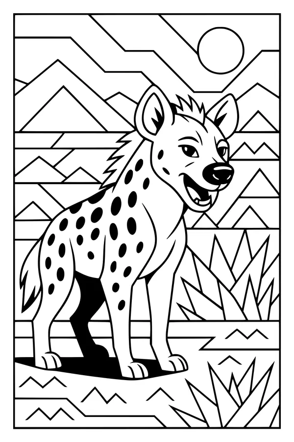 Spotted Hyena Smiles Under the Wild Sun