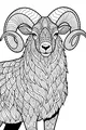 Majestic Ram with Swirling Horns