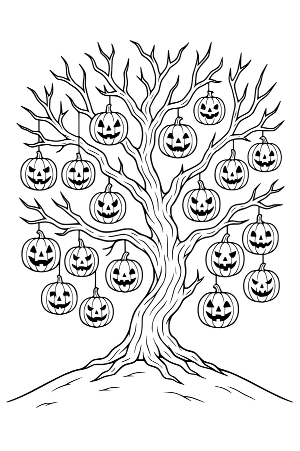 Jack-o-Lantern Orchard Tree