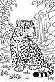 Jaguar by the Jungle Waterfall