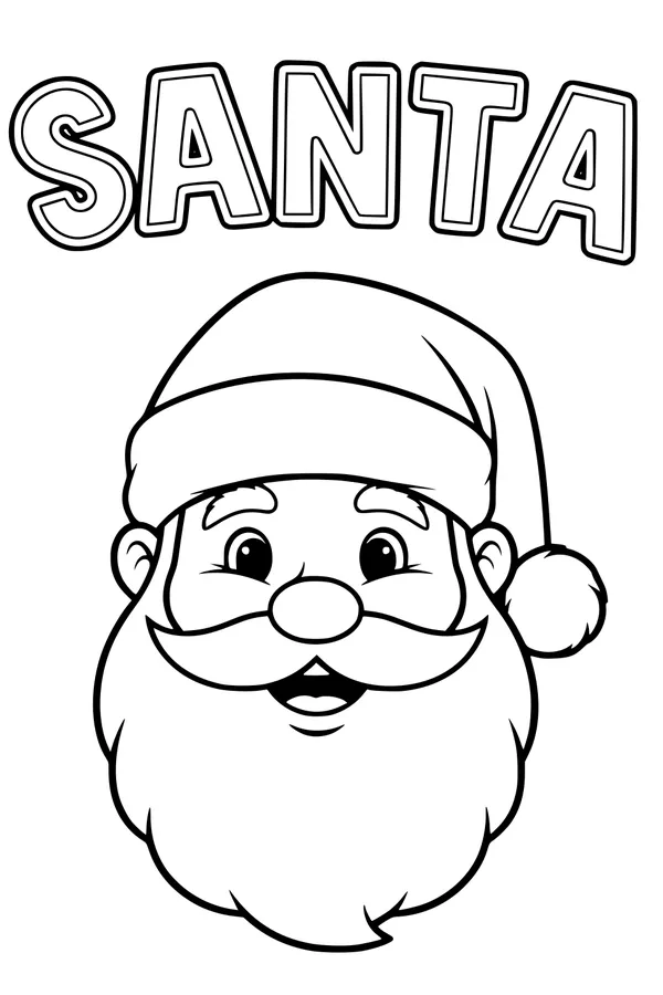 Jolly Santa and His Fluffy Beard