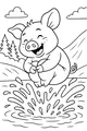 Penny the Piglet’s Big Splash Surprise