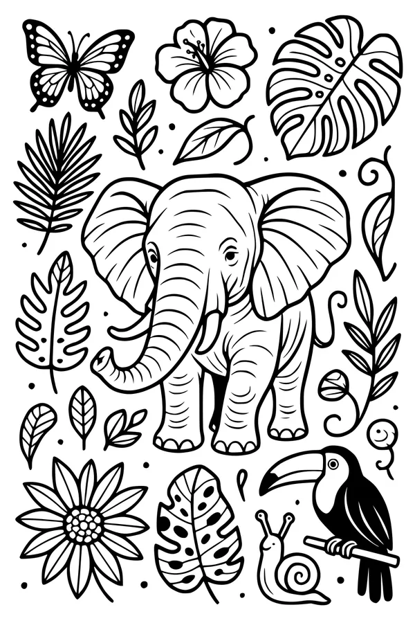 Jungle Friends and the Gentle Giant