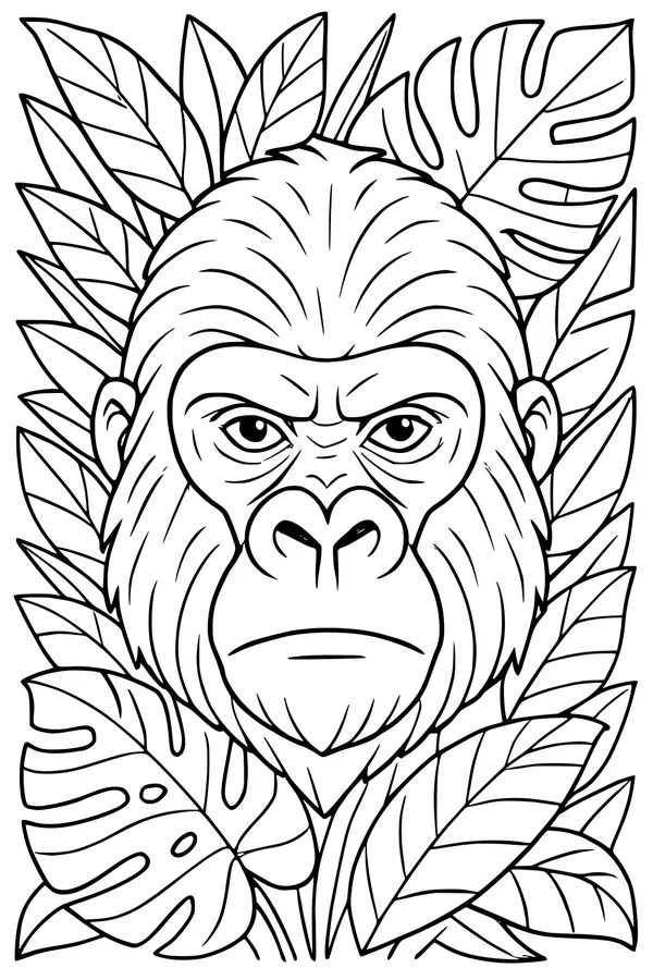 Jungle King with Leafy Crown