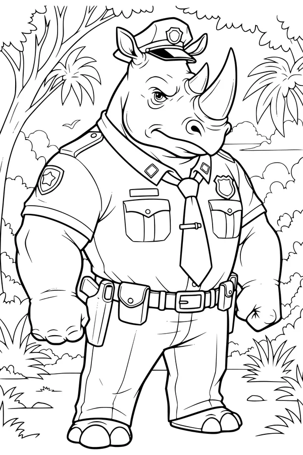 Sergeant Rhino on Jungle Patrol